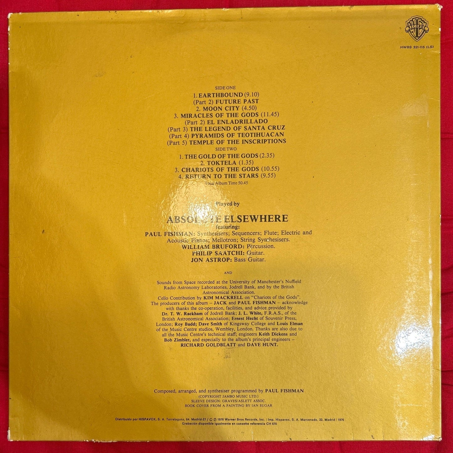 LP Absolute Elsewhere ‎– In Search Of Ancient Gods 2ª Mano - DISCOS NAKASHA