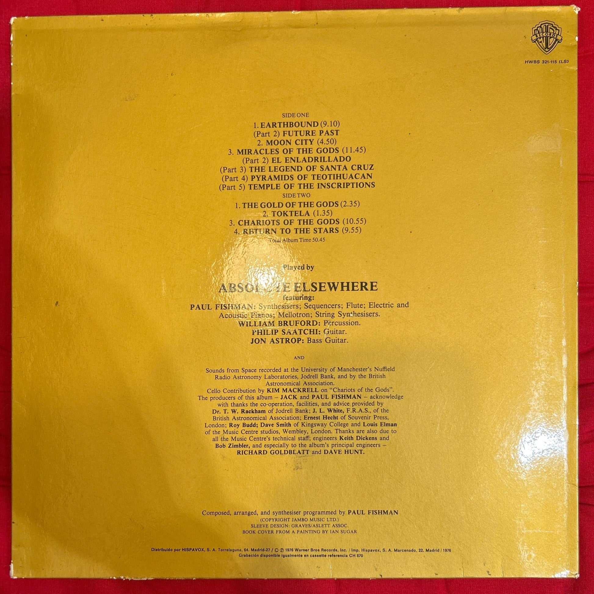 LP Absolute Elsewhere ‎– In Search Of Ancient Gods 2ª Mano - DISCOS NAKASHA