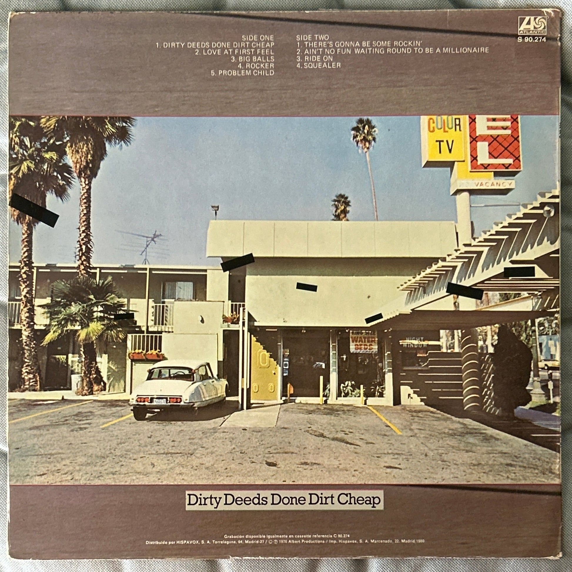 LP AC/DC – Dirty Deeds Done Dirt Cheap = Trucos Legales Excesivamente Baratos 2ª Mano - DISCOS NAKASHA