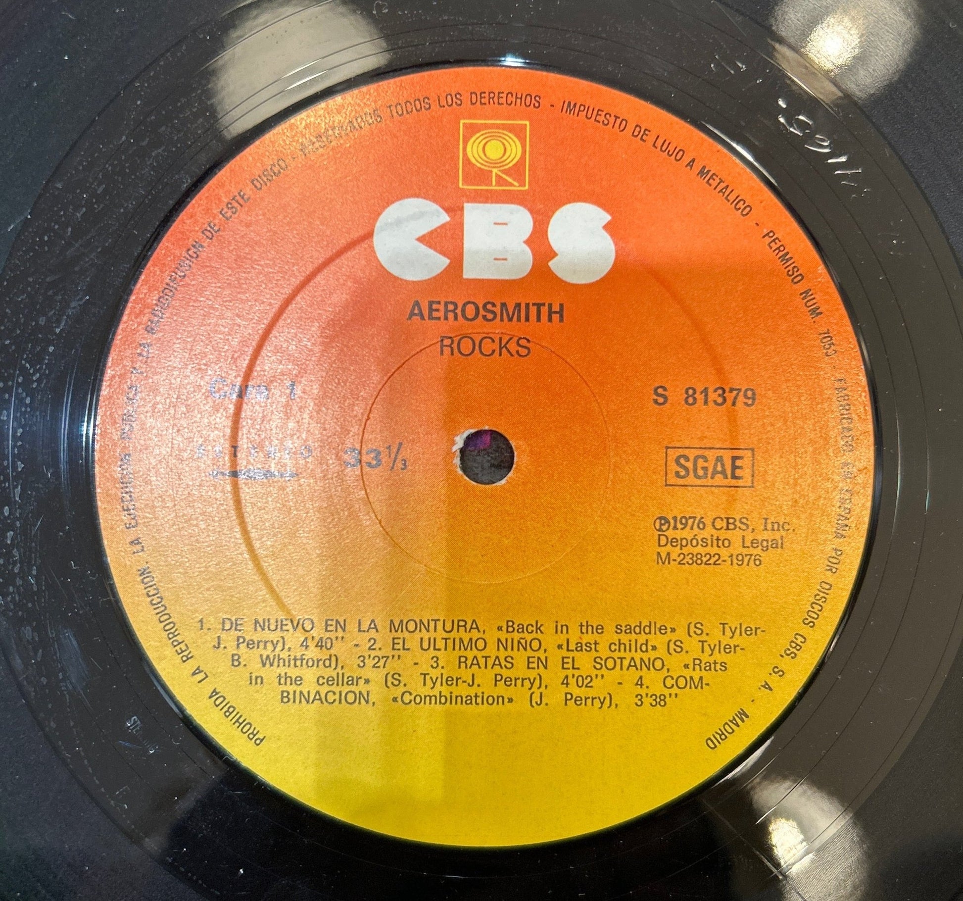 LP Aerosmith ‎– Rocks 2ª mano - DISCOS NAKASHA