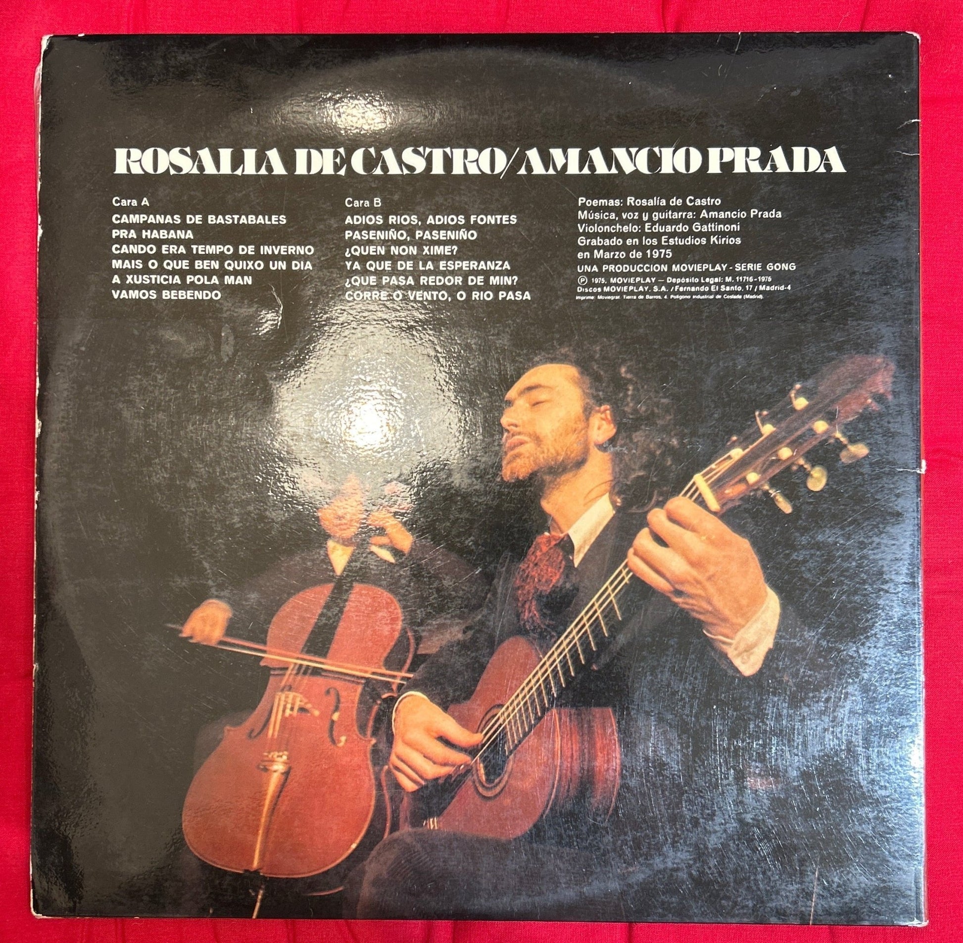 LP Amancio Prada ‎– Rosalía De Castro 2ª Mano - DISCOS NAKASHA