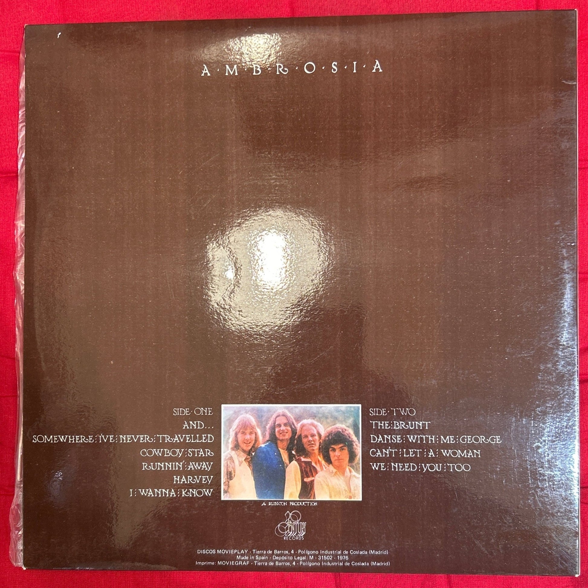 LP Ambrosia – Somewhere I've Never Travelled 2ª Mano - DISCOS NAKASHA