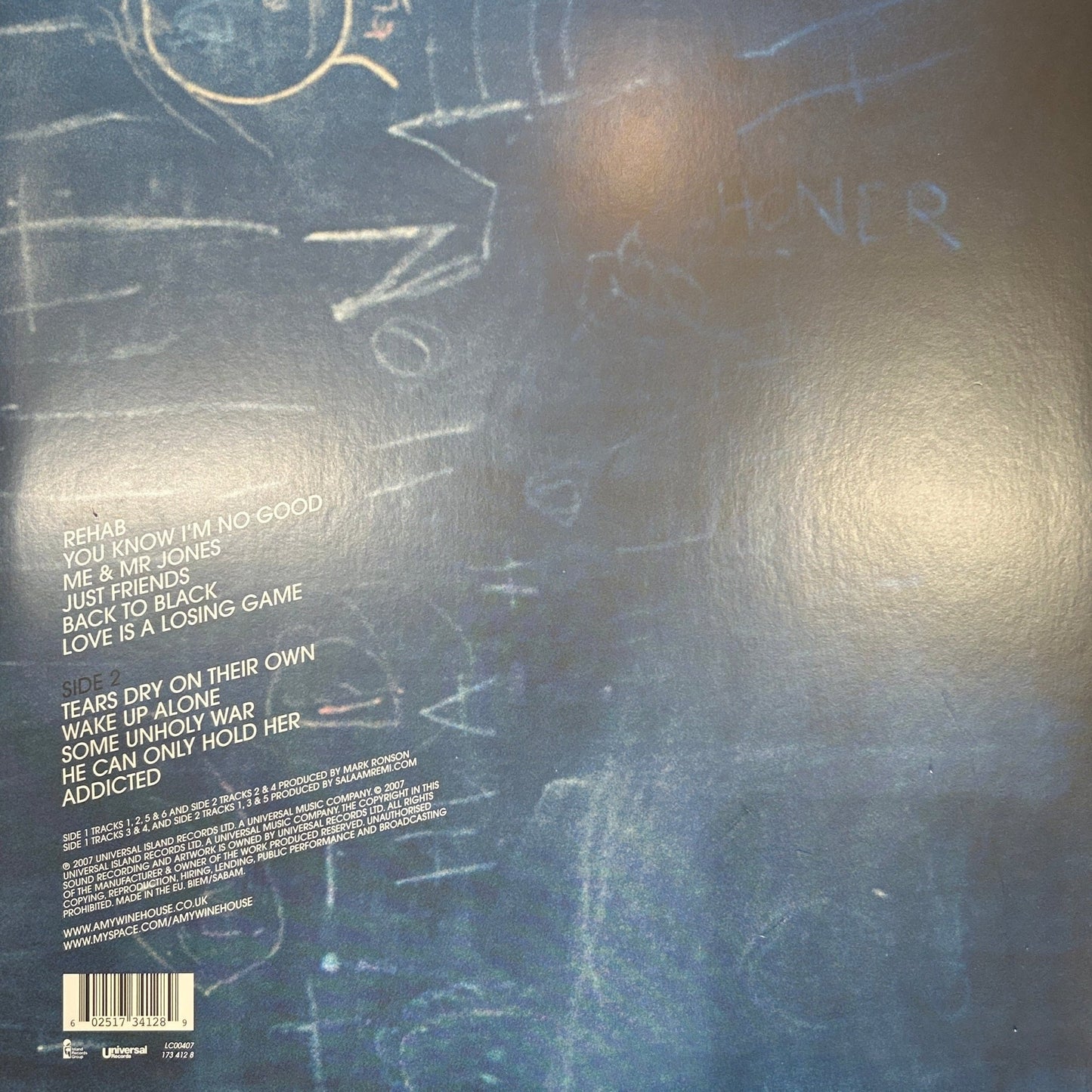 LP Amy Winehouse ‎– Back To Black 2ª Mano - DISCOS NAKASHA