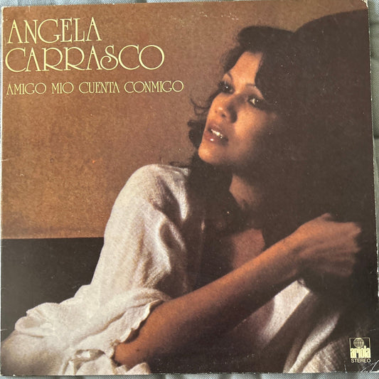 LP Angela Carrasco ‎– Amigo Mío Cuenta Conmigo 2ª Mano - DISCOS NAKASHA