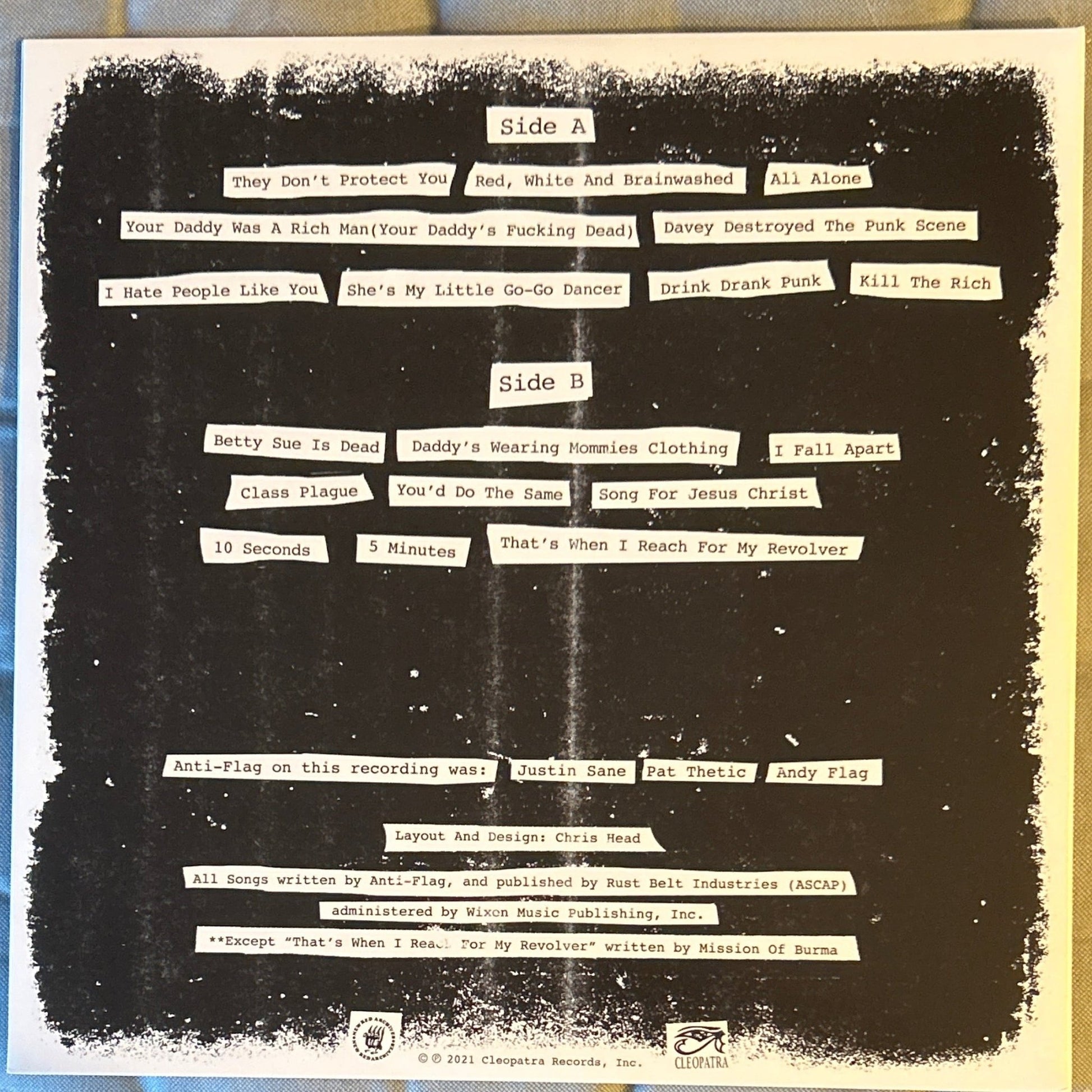 LP Anti-Flag ‎– 17 Song Demo 2ª Mano - DISCOS NAKASHA