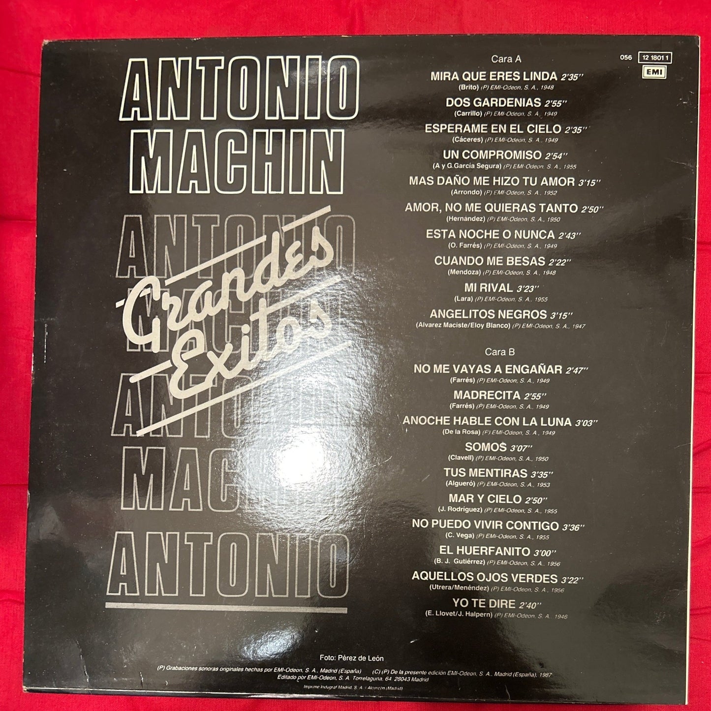 LP Antonio Machín – Grandes Exitos 2ª Mano (Producto exclusivo recogida en tienda) - DISCOS NAKASHA