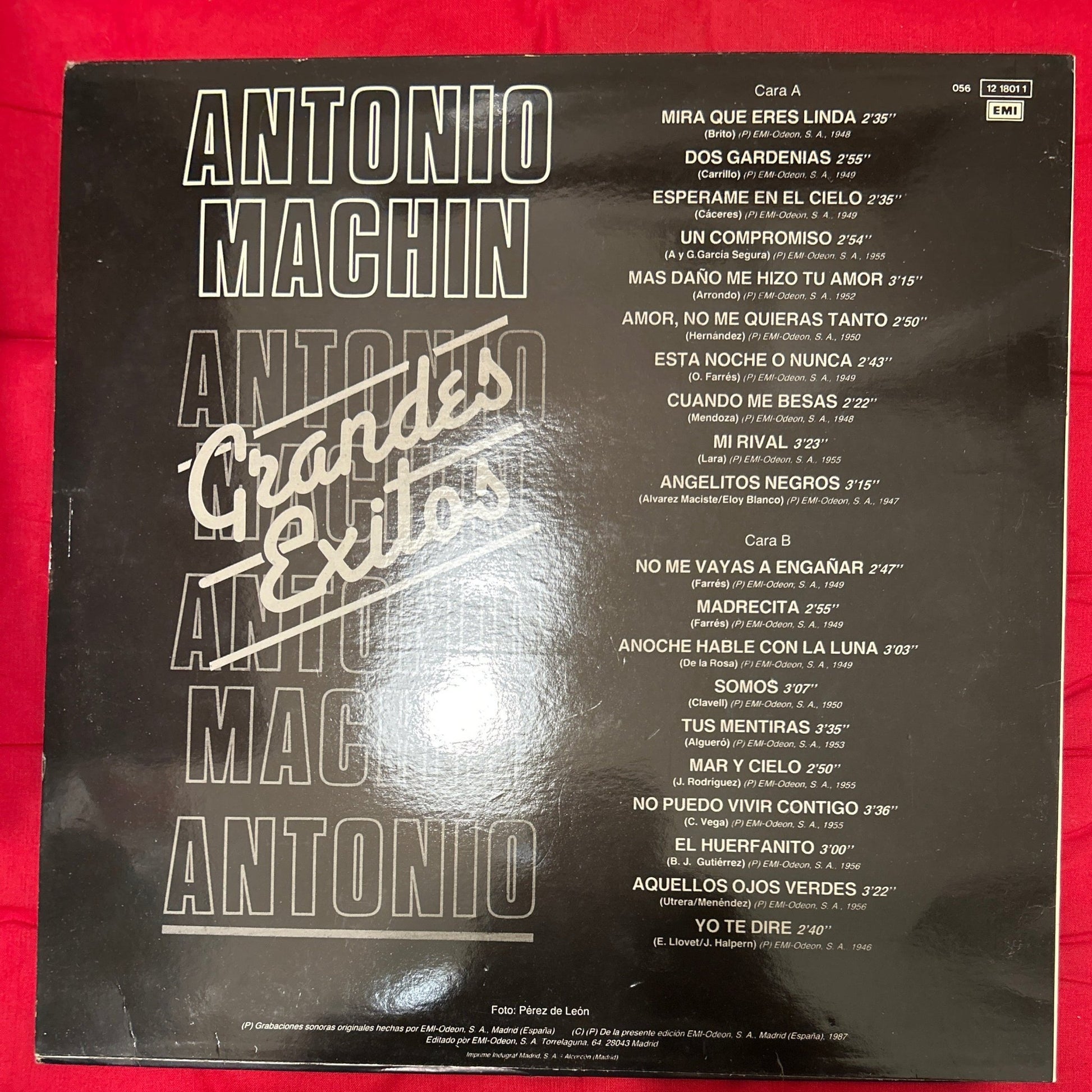 LP Antonio Machín – Grandes Exitos 2ª Mano (Producto exclusivo recogida en tienda) - DISCOS NAKASHA