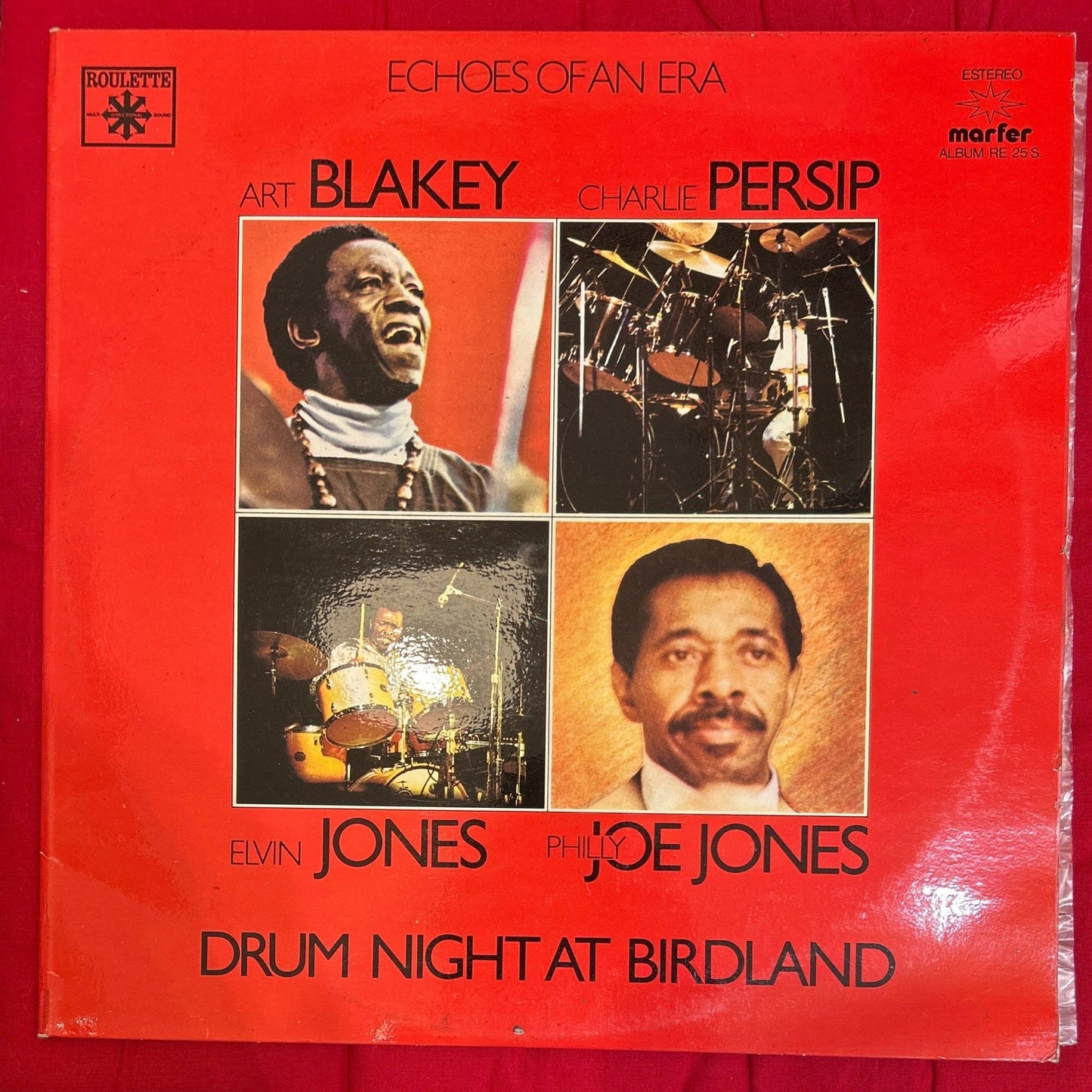 LP Art Blakey, 'Philly' Joe Jones, Charlie Persip, Elvin Jones ‎– Drum Night At Birdland 2ª Mano - DISCOS NAKASHA