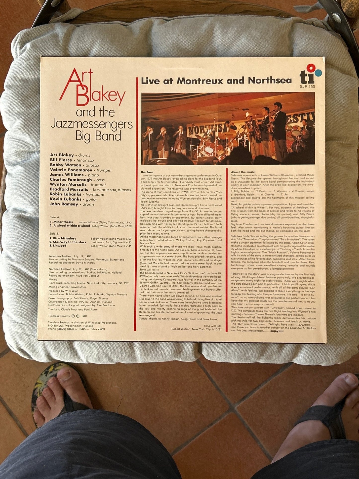 LP Art Blakey & The Jazzmessengers Big Band ‎– Live At Montreux And Northsea 2ª Mano - DISCOS NAKASHA