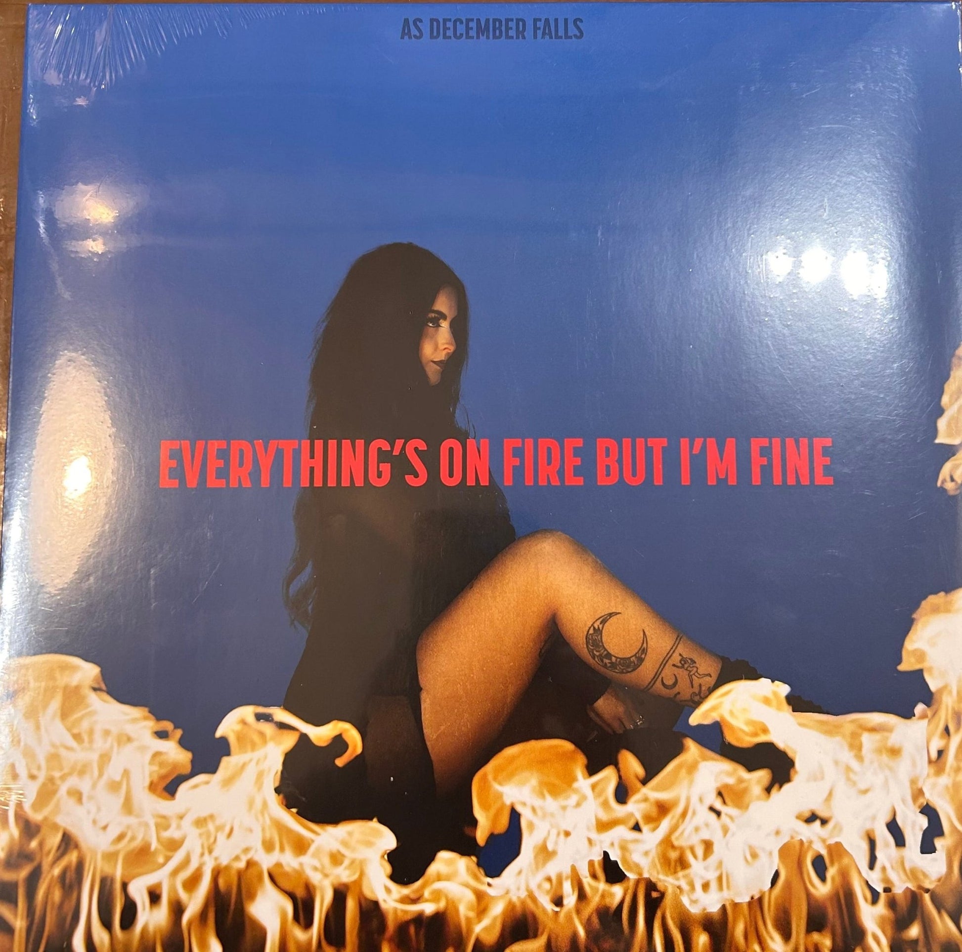 LP As December Falls ‎– Everything's On Fire But I'm Fine Nuevo precintado - DISCOS NAKASHA