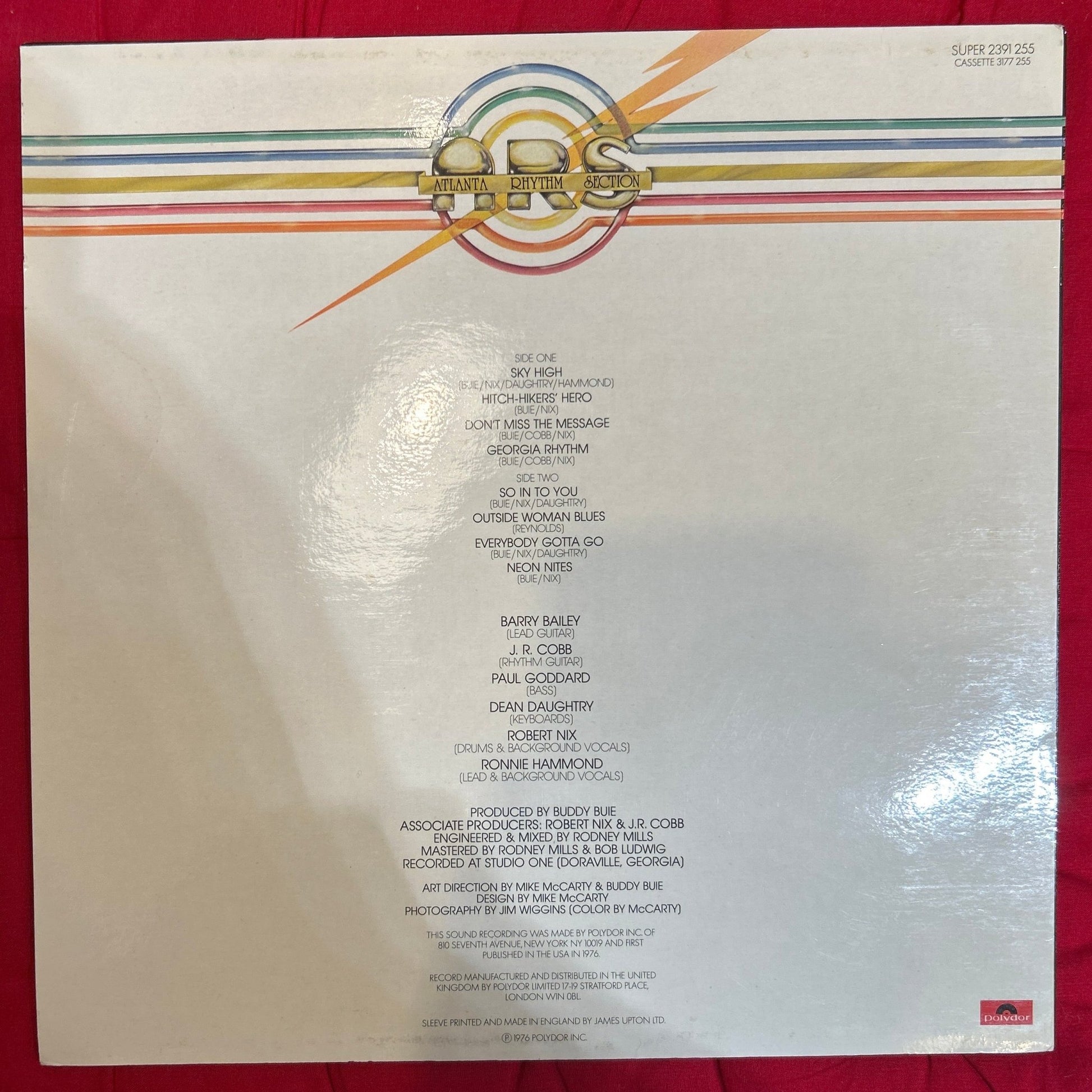 LP Atlanta Rhythm Section ‎– A Rock And Roll Alternative Ed. Inglesa 2ª mano - DISCOS NAKASHA