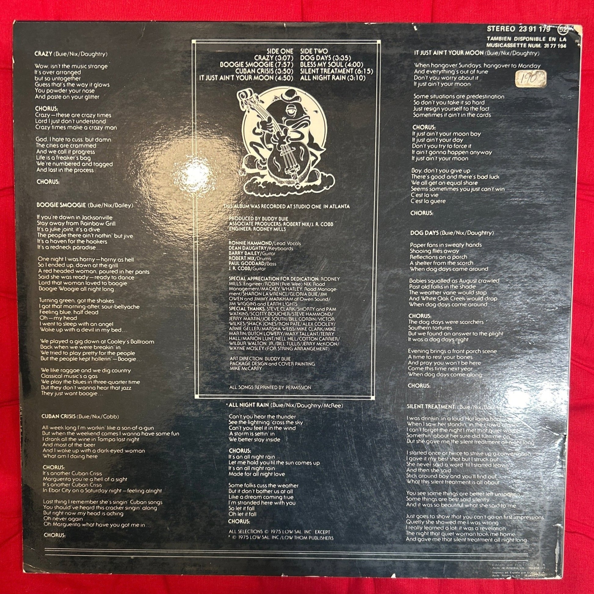 LP Atlanta Rhythm Section ‎– Dog Days 2ª mano - DISCOS NAKASHA