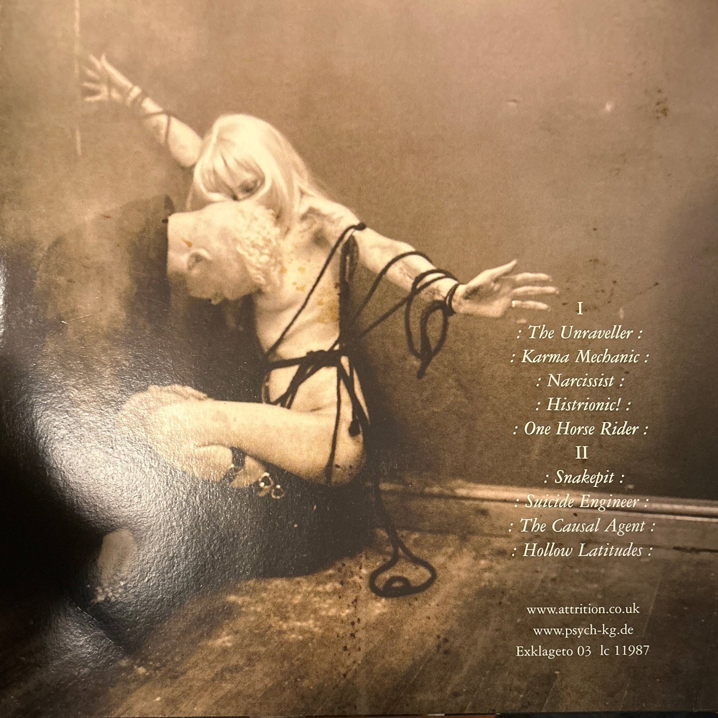 LP Attrition ‎– The Unraveller Of Angels 2ª Mano - DISCOS NAKASHA