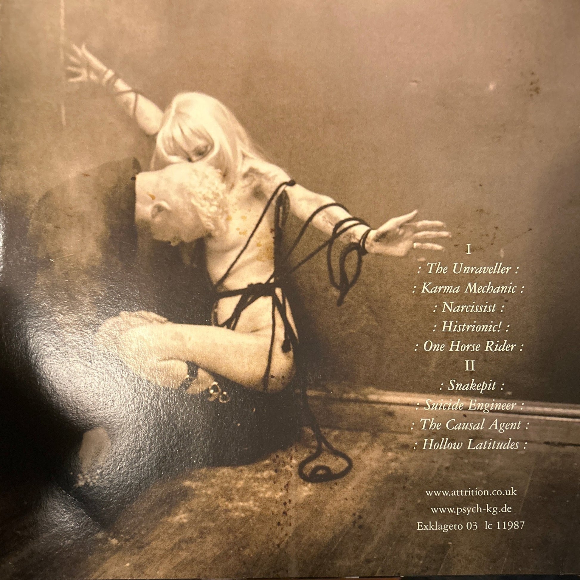LP Attrition ‎– The Unraveller Of Angels 2ª Mano - DISCOS NAKASHA