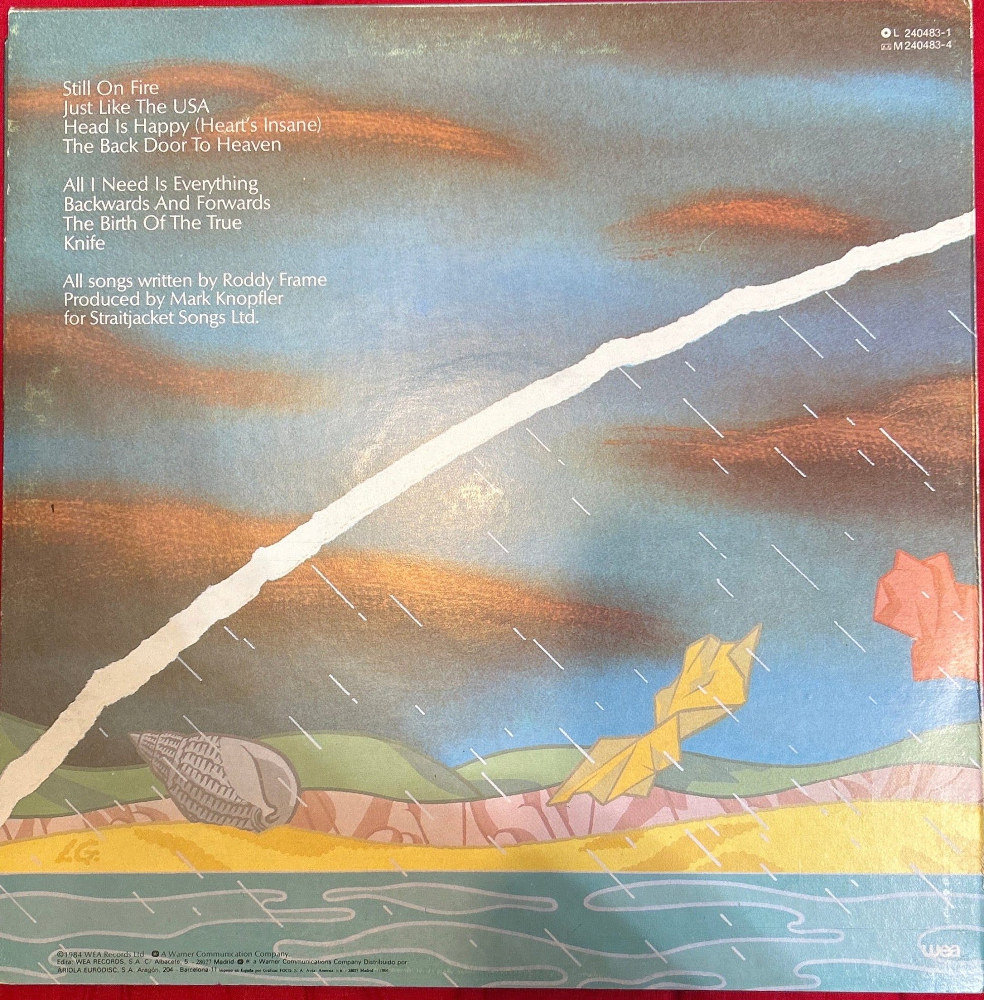 LP Aztec Camera ‎– Knife 2ª Mano (Producto exclusivo recogida en tienda) - DISCOS NAKASHA