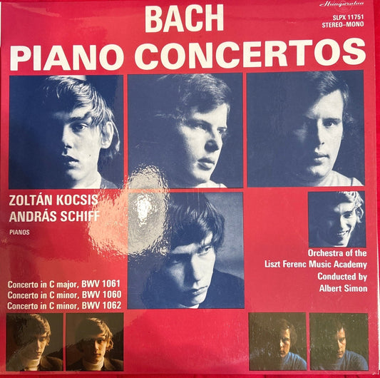 LP Bach - Zoltán Kocsis, András Schiff, Orchestra Of The Liszt Ferenc Music Academy Conducted by Albert Simon – Piano Concertos 2ª Mano - DISCOS NAKASHA