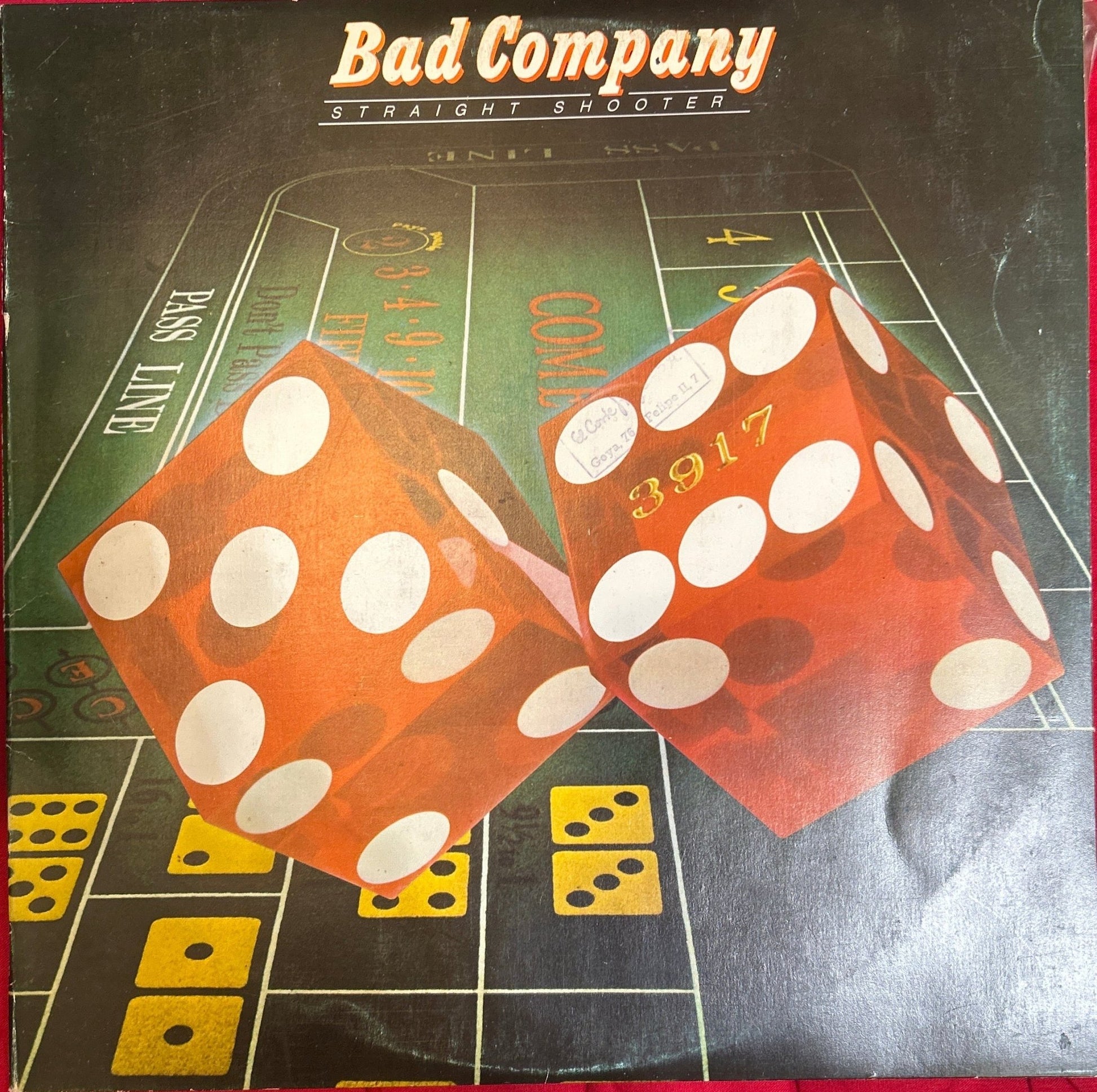 LP Bad Company ‎– Straight Shooter 2ª Mano - DISCOS NAKASHA