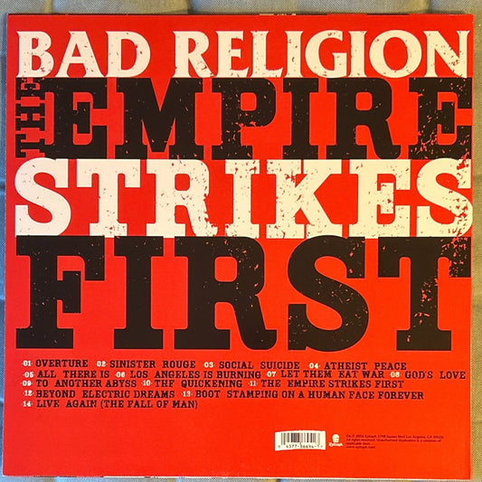 LP Bad Religion ‎– The Empire Strikes First 2ª Mano - DISCOS NAKASHA