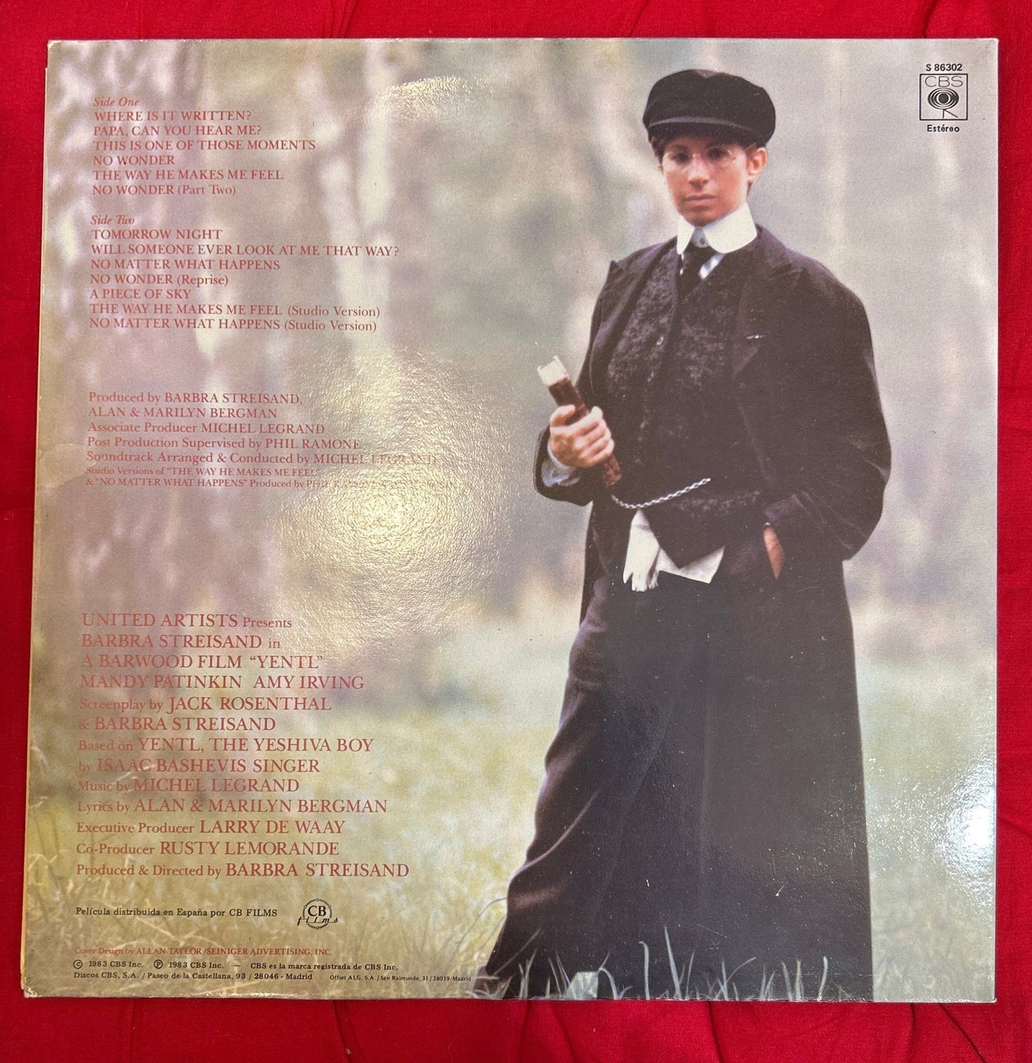 LP Banda Sonora - Barbra Streisand ‎– Yentl 2ª Mano (Producto exclusivo recogida en tienda) - DISCOS NAKASHA