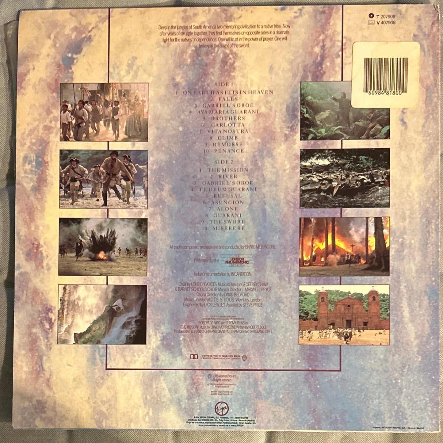 LP Banda Sonora - Ennio Morricone ‎– The Mission 2ª Mano - DISCOS NAKASHA