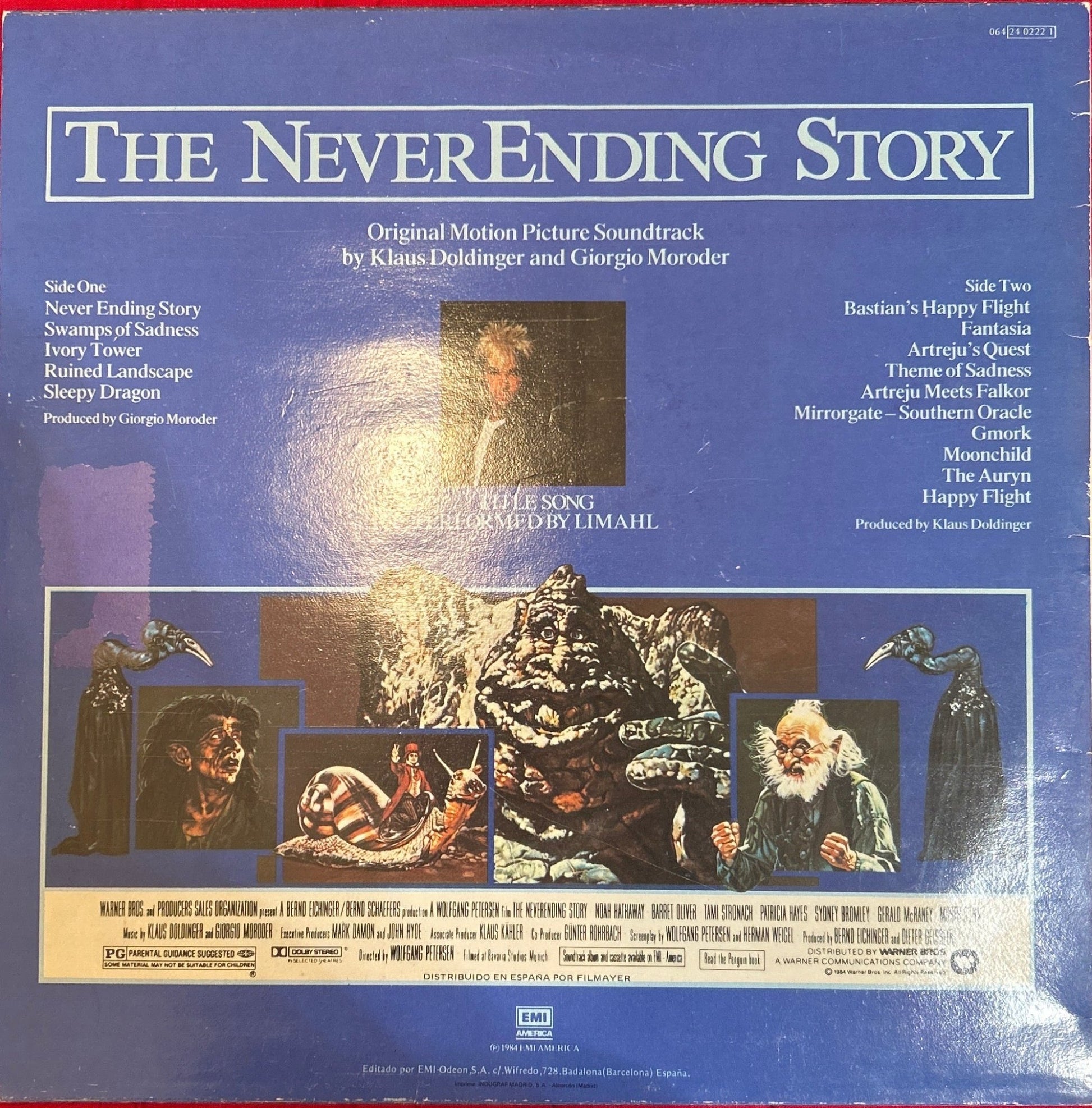 LP Banda Sonora - Giorgio Moroder and Klaus Doldinger – The NeverEnding Story / La Historia Interminable 2ª Mano - DISCOS NAKASHA