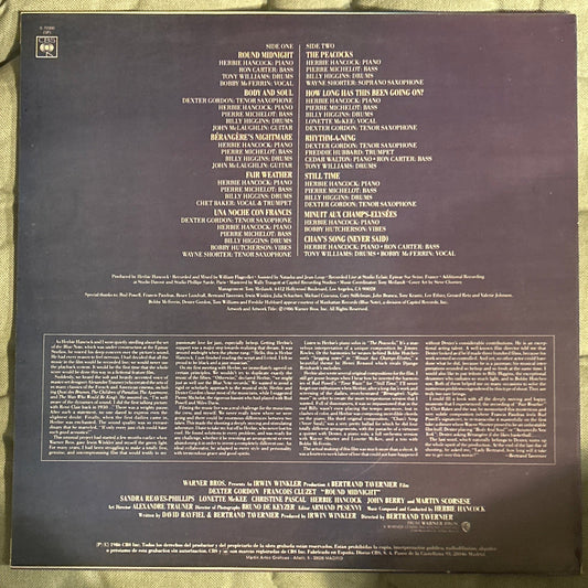 LP Banda Sonora - Herbie Hancock ‎– Round Midnight 2ª Mano - DISCOS NAKASHA