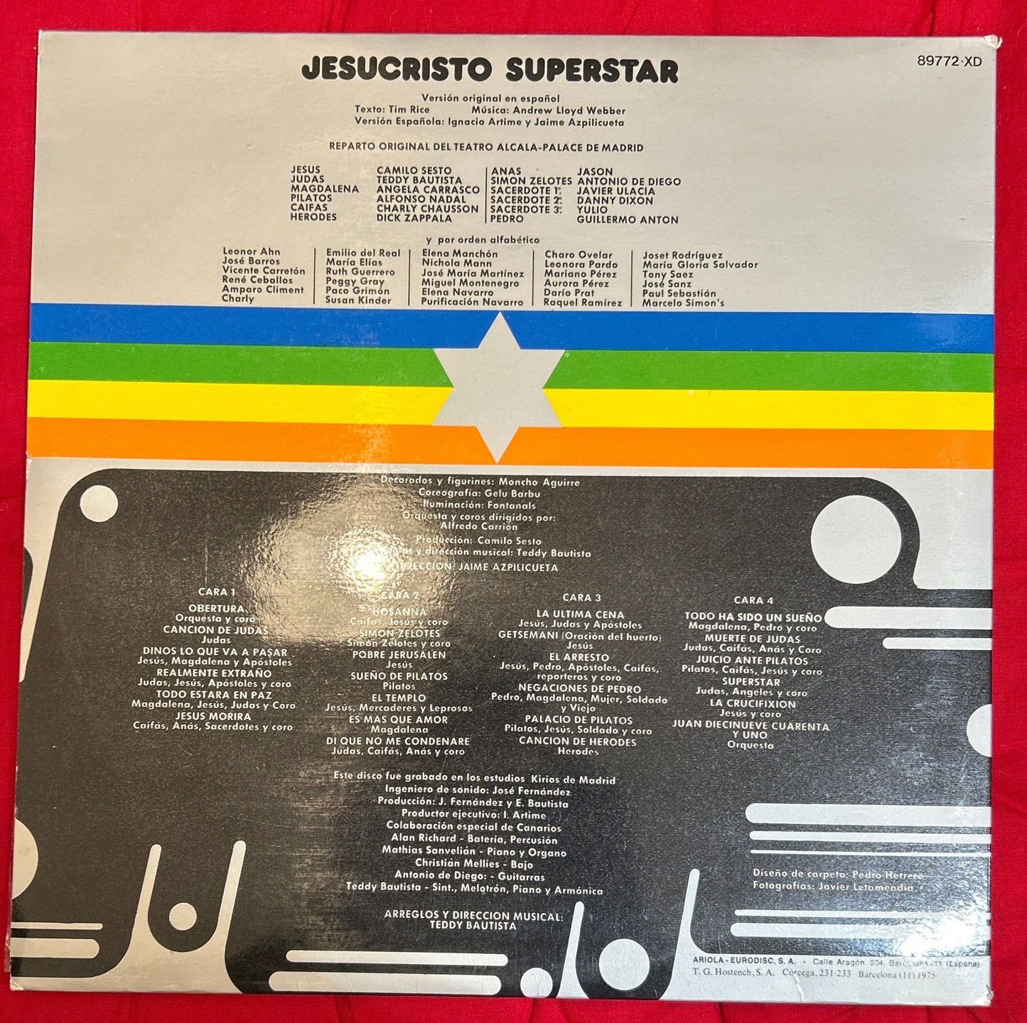 LP Banda Sonora - Jesucristo Superstar (Camilo Sesto / Teddy Bautista / Angela Carrasco) 2ª Mano - DISCOS NAKASHA