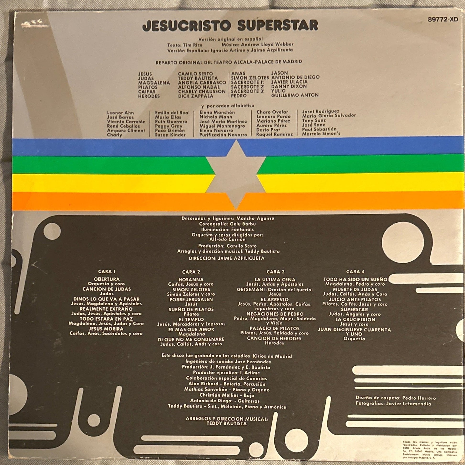 LP Banda Sonora - Jesucristo Superstar (Camilo Sesto / Teddy Bautista / Angela Carrasco) 2ª Mano (Copia) - DISCOS NAKASHA