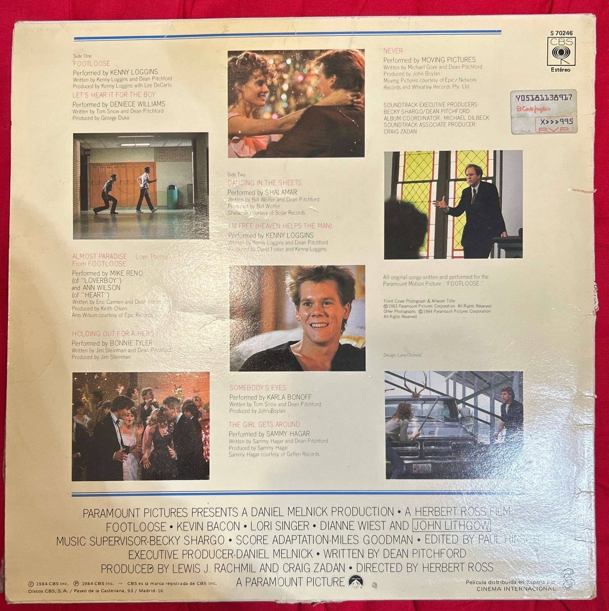 LP Banda Sonora - V/A ‎– Footloose 2ª Mano (Producto exclusivo recogida en tienda) - DISCOS NAKASHA
