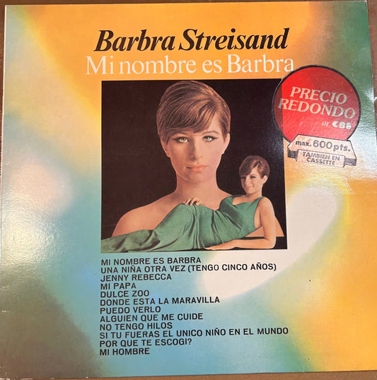 LP Barbra Streisand – Mi Nombre Es Barbra 2ª Mano - DISCOS NAKASHA