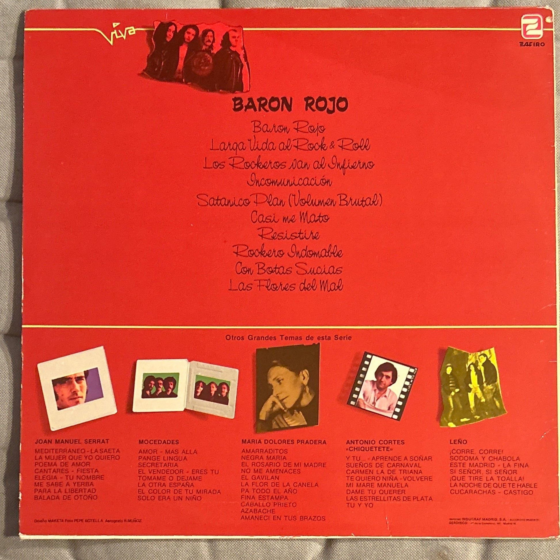 LP Baron Rojo ‎– Grandes Temas 2ª Mano - DISCOS NAKASHA