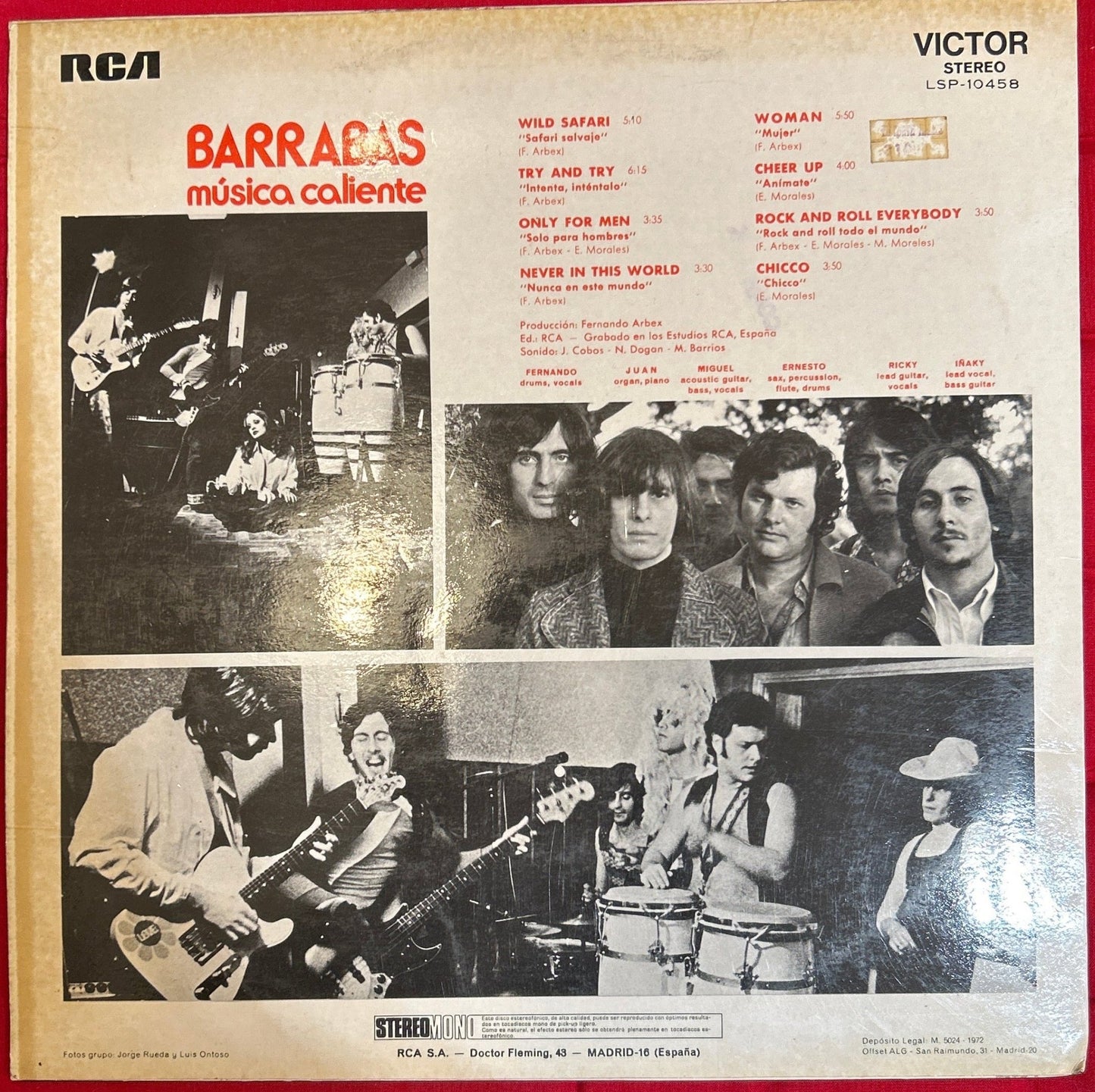 LP Barrabas ‎– Barrabas 2ª Mano - DISCOS NAKASHA