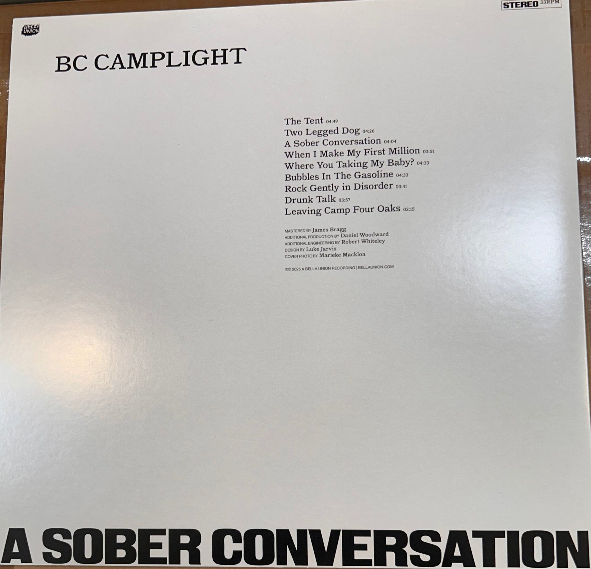 LP BC Camplight ‎– A Sober Conversation 2ª Mano - DISCOS NAKASHA