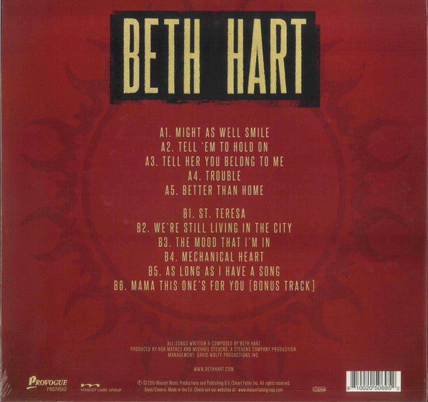 LP Beth Hart – Better Than Home Nuevo precintado - DISCOS NAKASHA