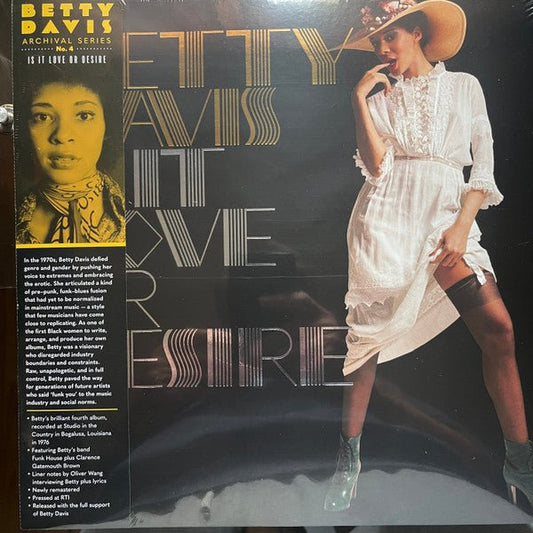 LP Betty Davis – Is It Love Or Desire Nuevo precintado - DISCOS NAKASHA