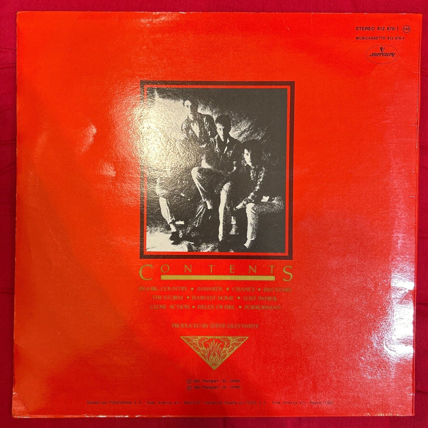 LP Big Country ‎– The Crossing 2ª mano - DISCOS NAKASHA