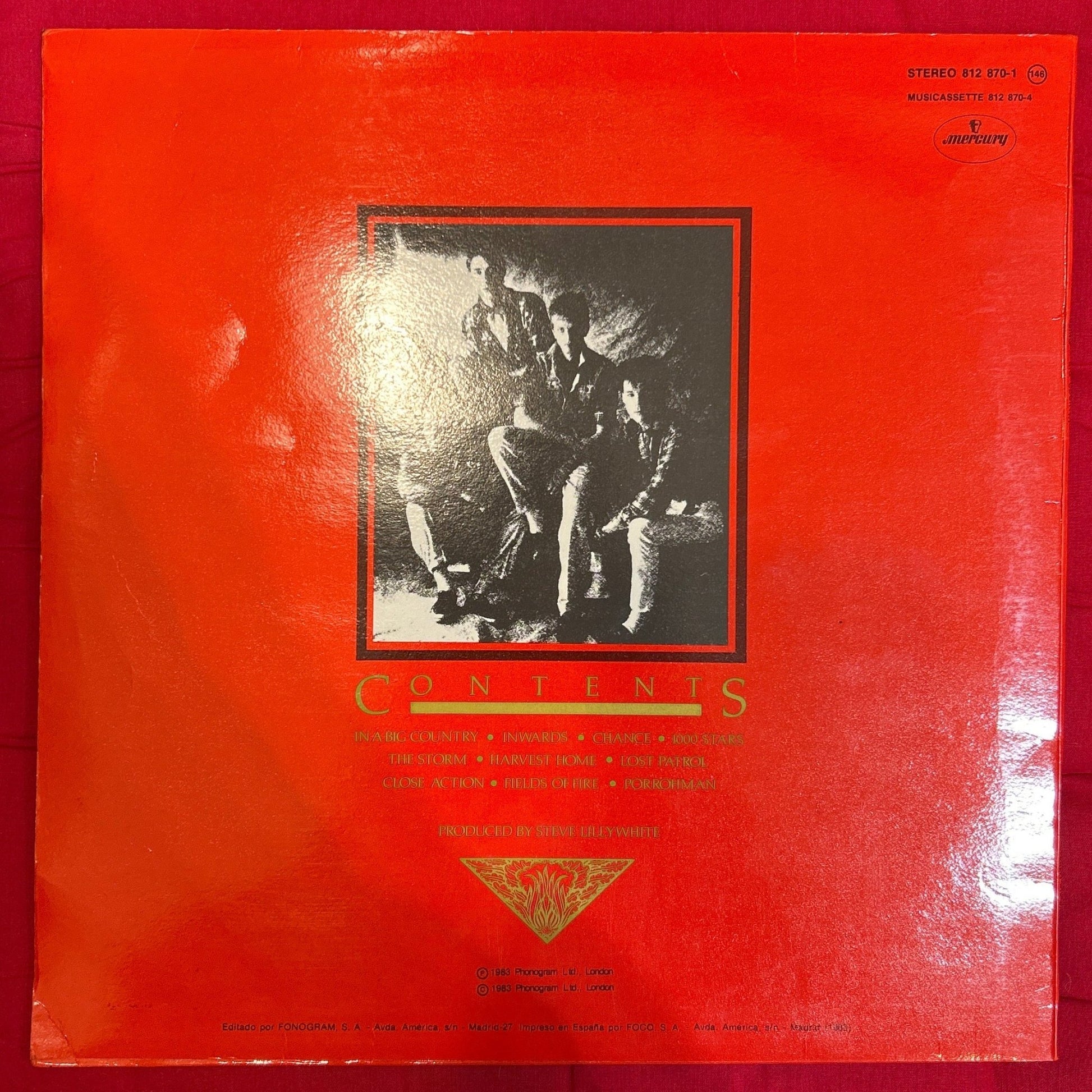 LP Big Country ‎– The Crossing 2ª mano - DISCOS NAKASHA