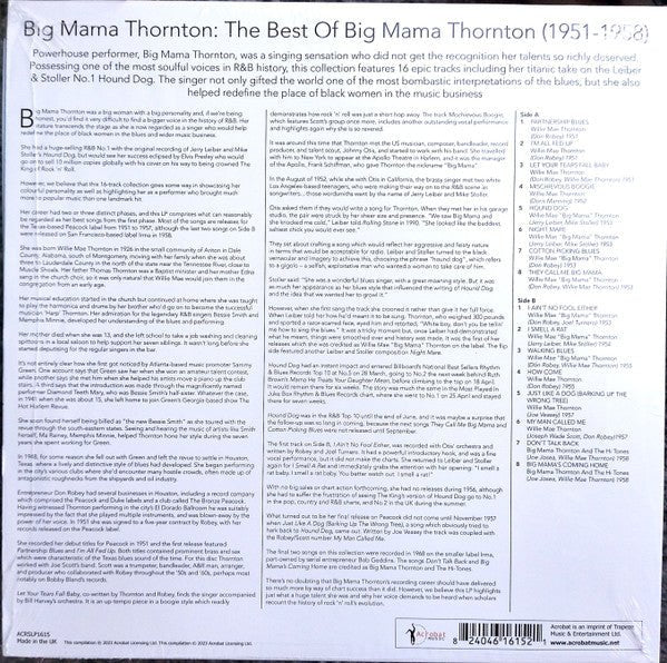 LP Big Mama Thornton – The Best Of Big Mama Thornton 1951 To 1958 Nuevo precintado - DISCOS NAKASHA
