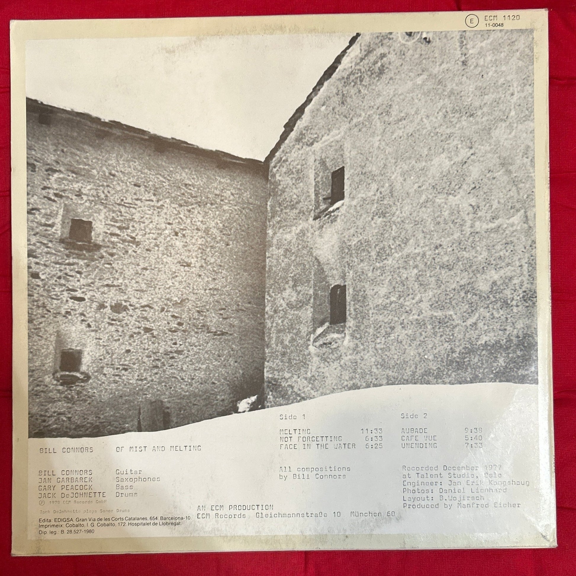 LP Bill Connors ‎– Of Mist And Melting 2ª Mano - DISCOS NAKASHA