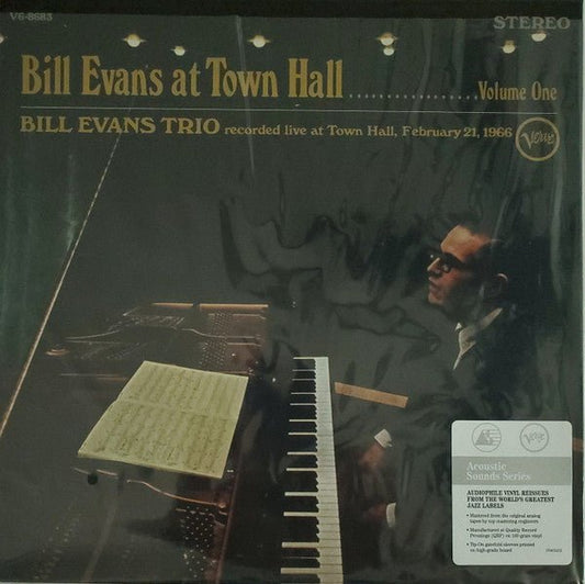 LP Bill Evans Trio – Bill Evans At Town Hall (Volume One) Nuevo precintado - DISCOS NAKASHA