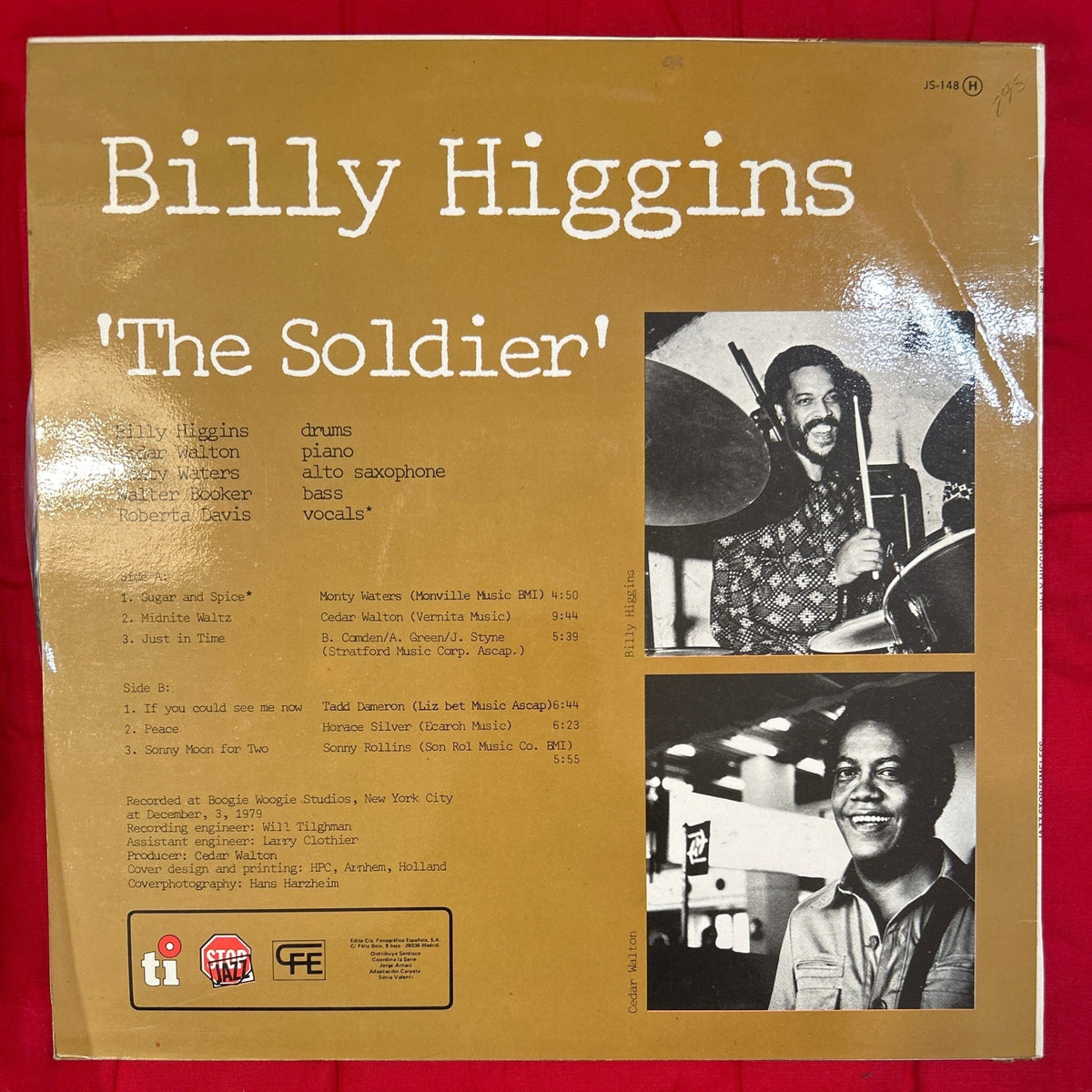 LP Billy Higgins ‎– The Soldier 2ª Mano - DISCOS NAKASHA