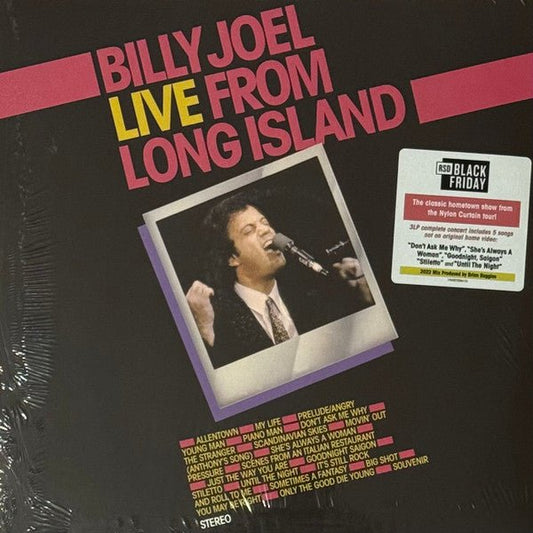 LP Billy Joel ‎– Live From Long Island Nuevo precintado - DISCOS NAKASHA