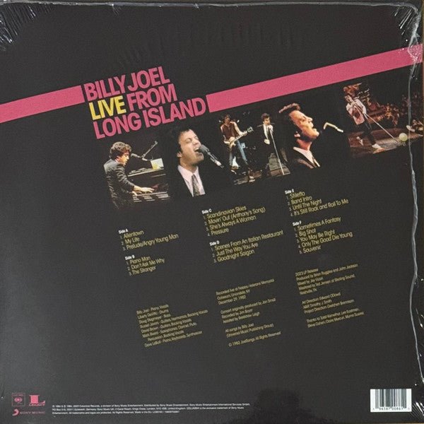 LP Billy Joel ‎– Live From Long Island Nuevo precintado - DISCOS NAKASHA
