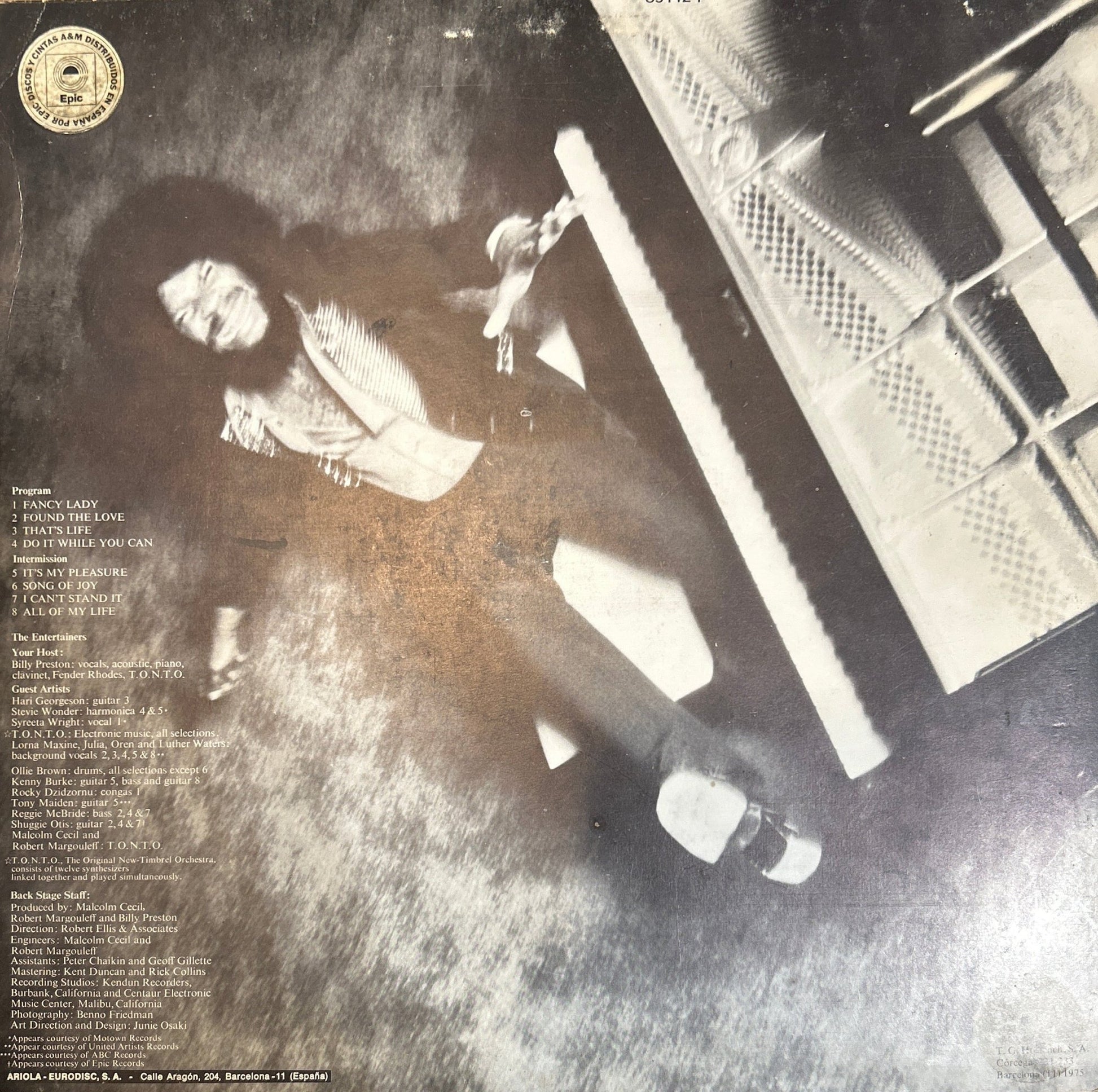 LP Billy Preston ‎– It's My Pleasure 2ª Mano (Producto exclusivo recogida en tienda) - DISCOS NAKASHA