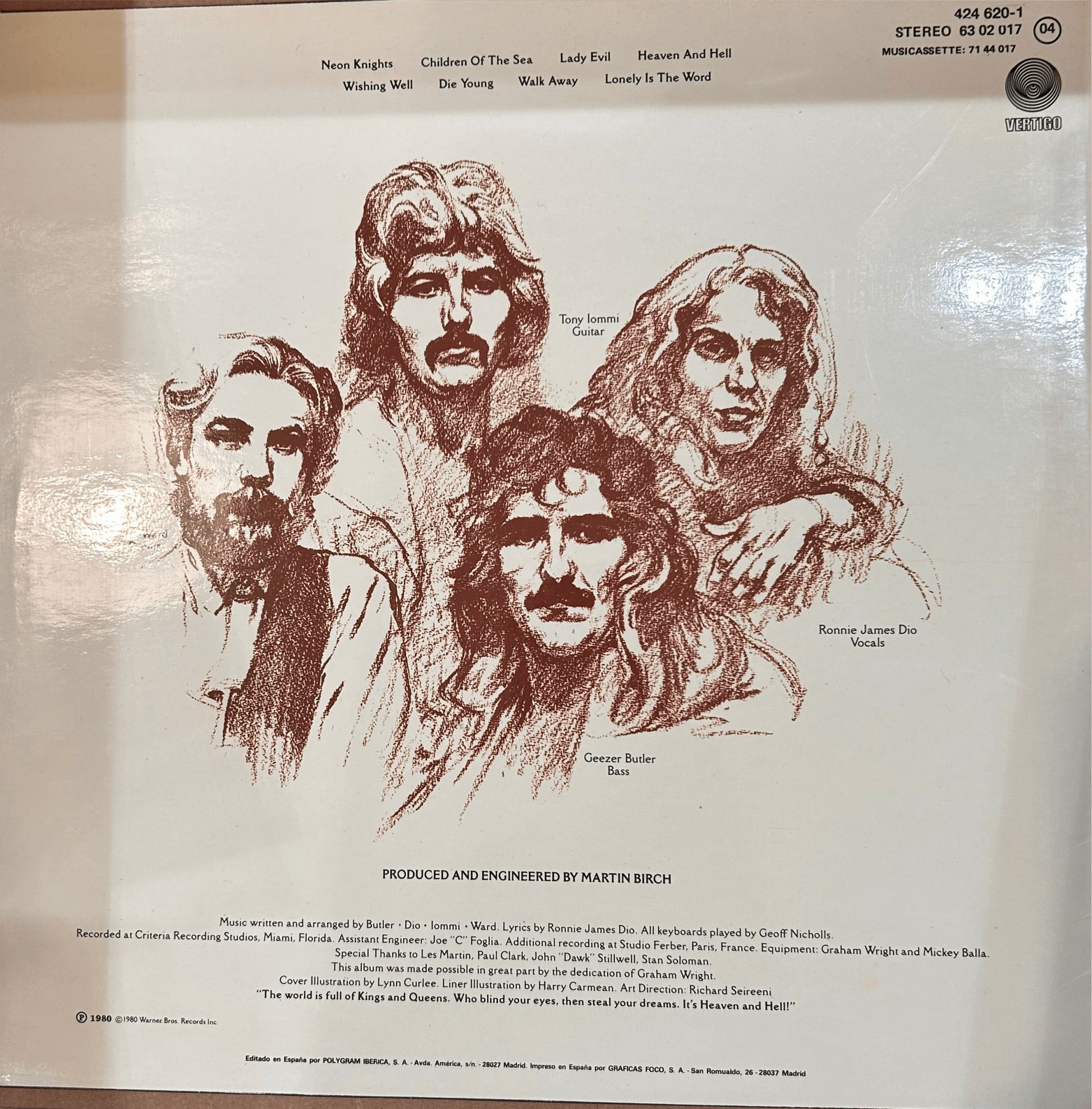 LP Black Sabbath ‎– Heaven And Hell 2ª mano - DISCOS NAKASHA