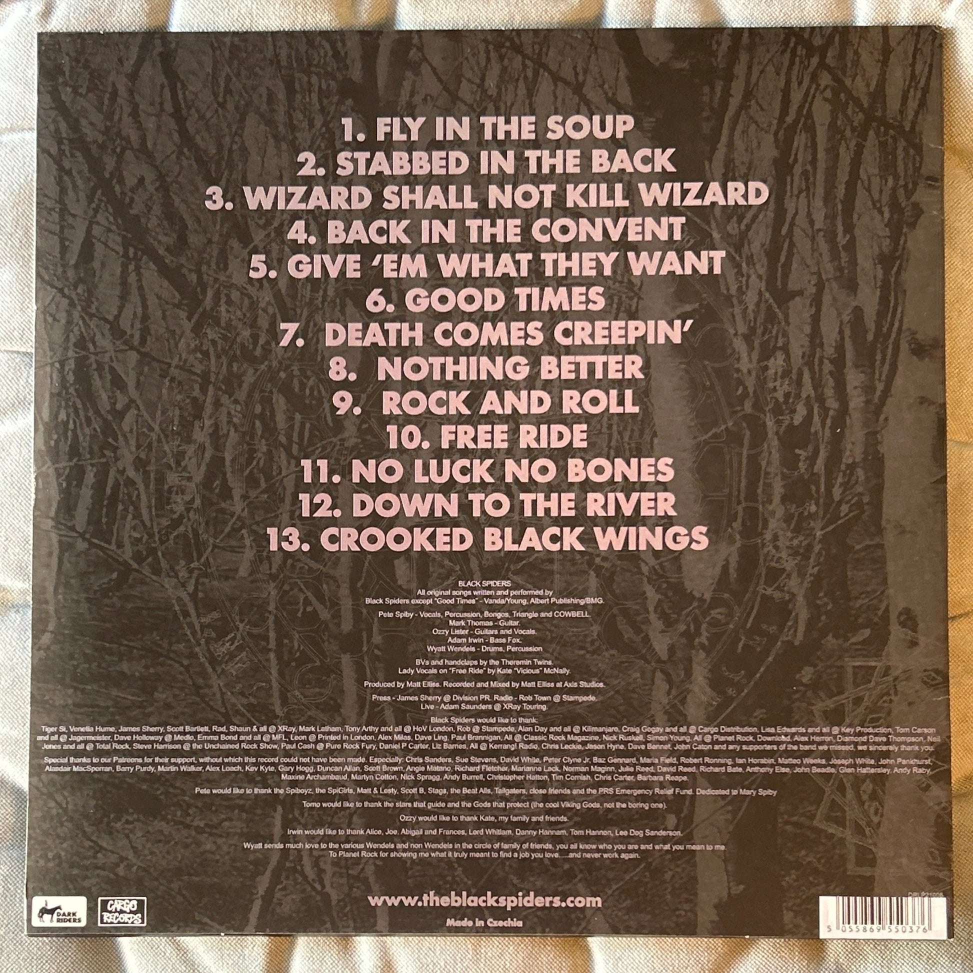 LP Black Spiders ‎– Black Spiders 2ª Mano - DISCOS NAKASHA