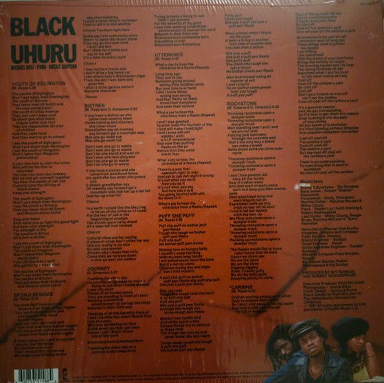 LP Black Uhuru ‎– Red Nuevo precintado - DISCOS NAKASHA