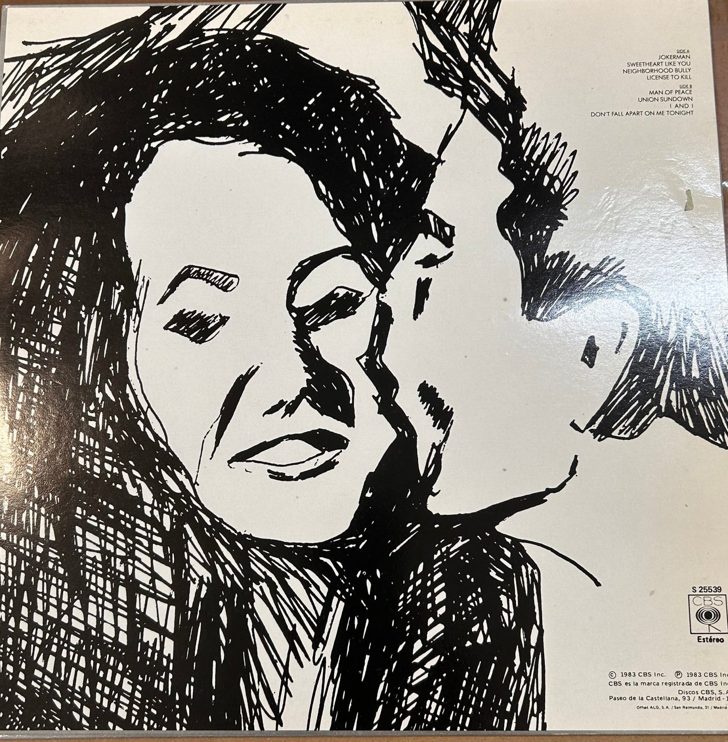 LP Bob Dylan ‎– Infidels 2ª Mano - DISCOS NAKASHA