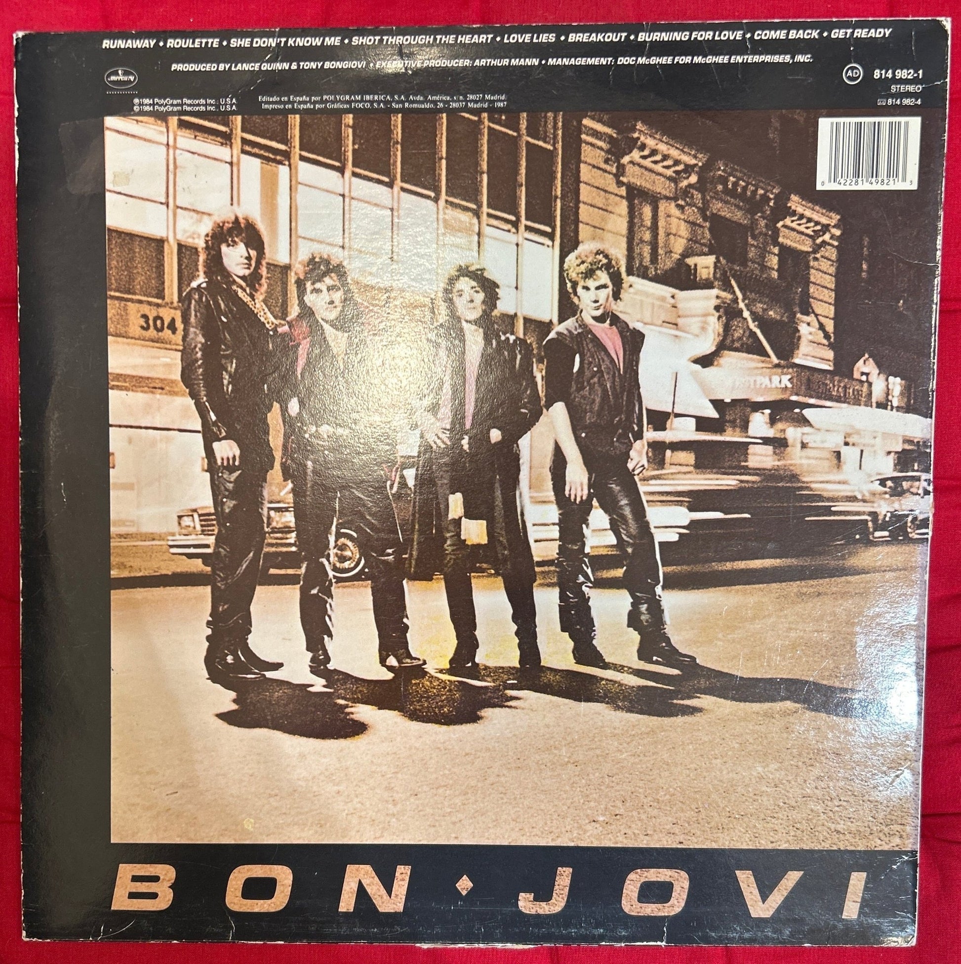 LP Bon Jovi ‎– Bon Jovi 2ª Mano - DISCOS NAKASHA