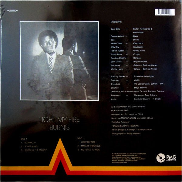 LP Burnis ‎– Light My Fire Nuevo precintado - DISCOS NAKASHA